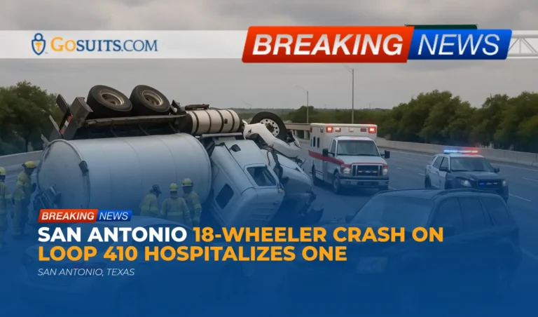 San Antonio 18-Wheeler Crash on Loop 410 Hospitalizes One