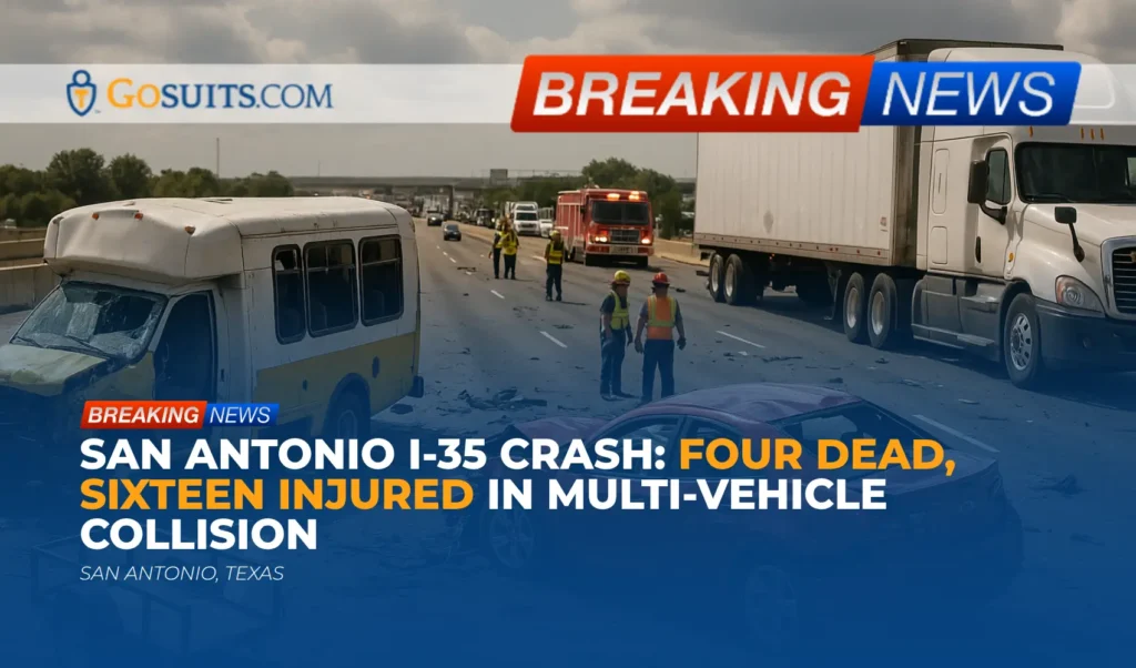 San Antonio I-35 Crash: Four Dead, Sixteen Injured in Multi-Vehicle Collision
