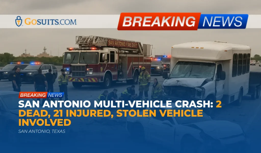 San Antonio Multi-Vehicle Crash: 2 Dead, 21 Injured, Stolen Vehicle Involved