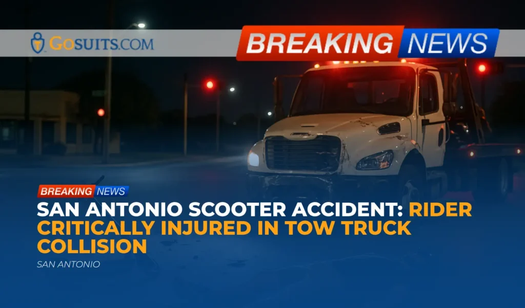 San Antonio Scooter Accident: Rider Critically Injured in Tow Truck Collision