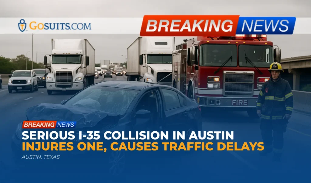 Serious I-35 Collision in Austin Injures One, Causes Traffic Delays