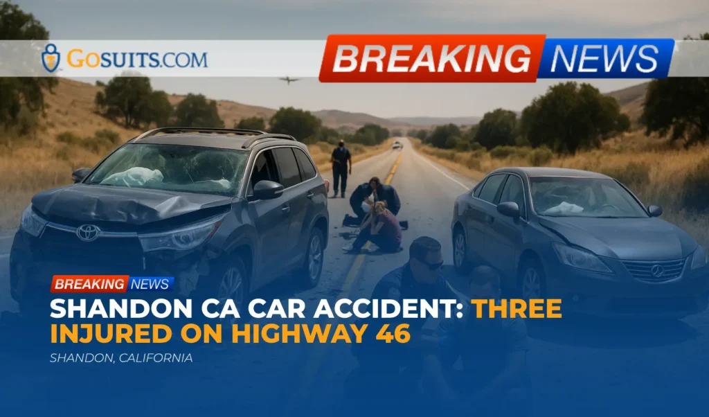Shandon CA Car Accident: Three Injured on Highway 46