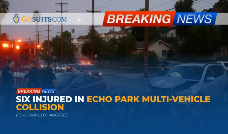 Six Injured in Echo Park Multi-Vehicle Collision