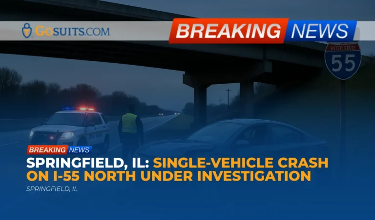 Springfield, IL: Single-Vehicle Crash on I-55 North Under Investigation
