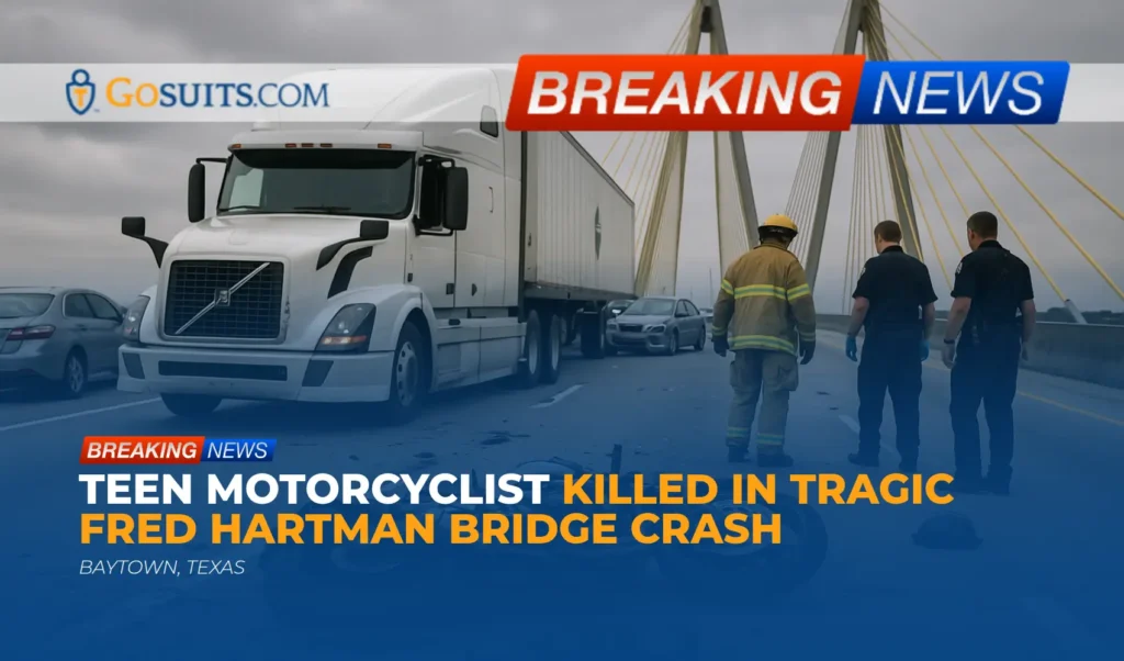 Teen Motorcyclist Killed in Tragic Fred Hartman Bridge Crash