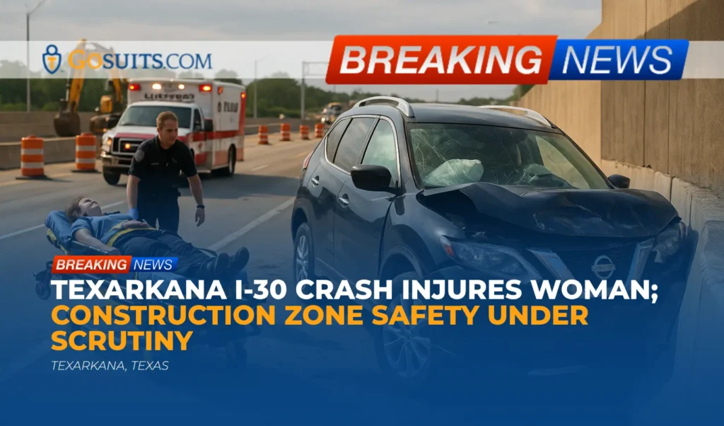 Texarkana I-30 Crash Injures Woman; Construction Zone Safety Under Scrutiny