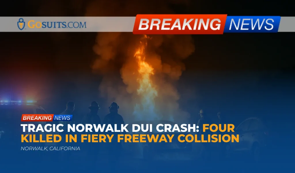 Tragic Norwalk DUI Crash: Four Killed in Fiery Freeway Collision