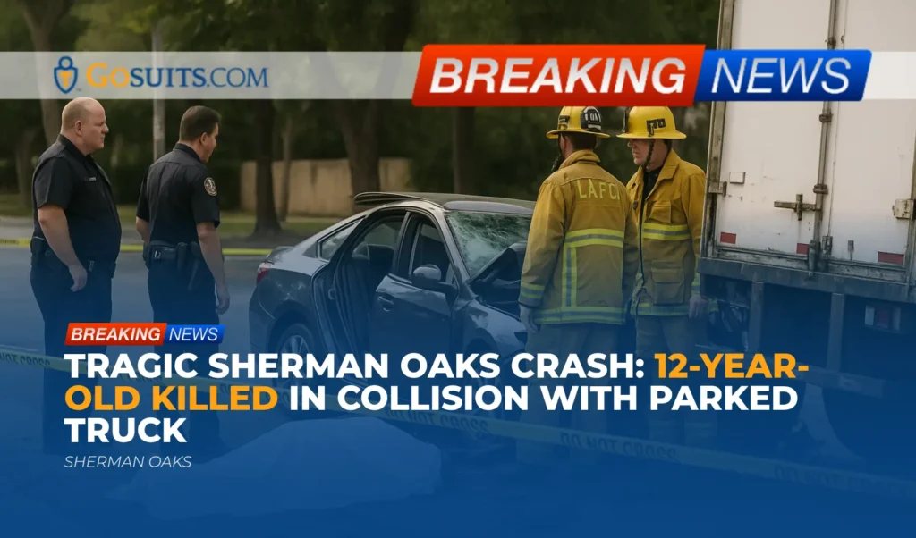 Tragic Sherman Oaks Crash: 12-Year-Old Killed in Collision with Parked Truck