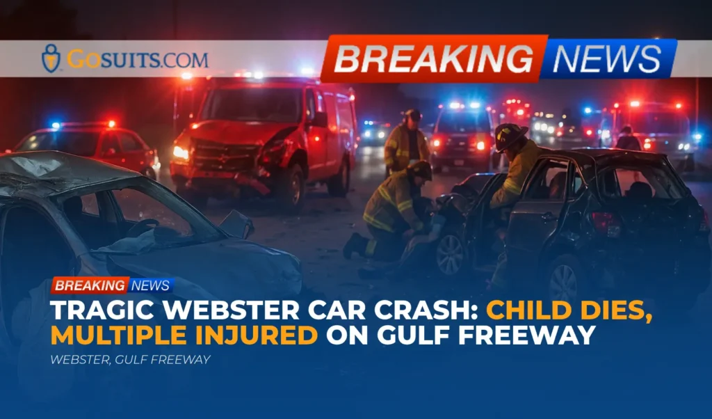 Tragic Webster Car Crash: Child Dies, Multiple Injured on Gulf Freeway