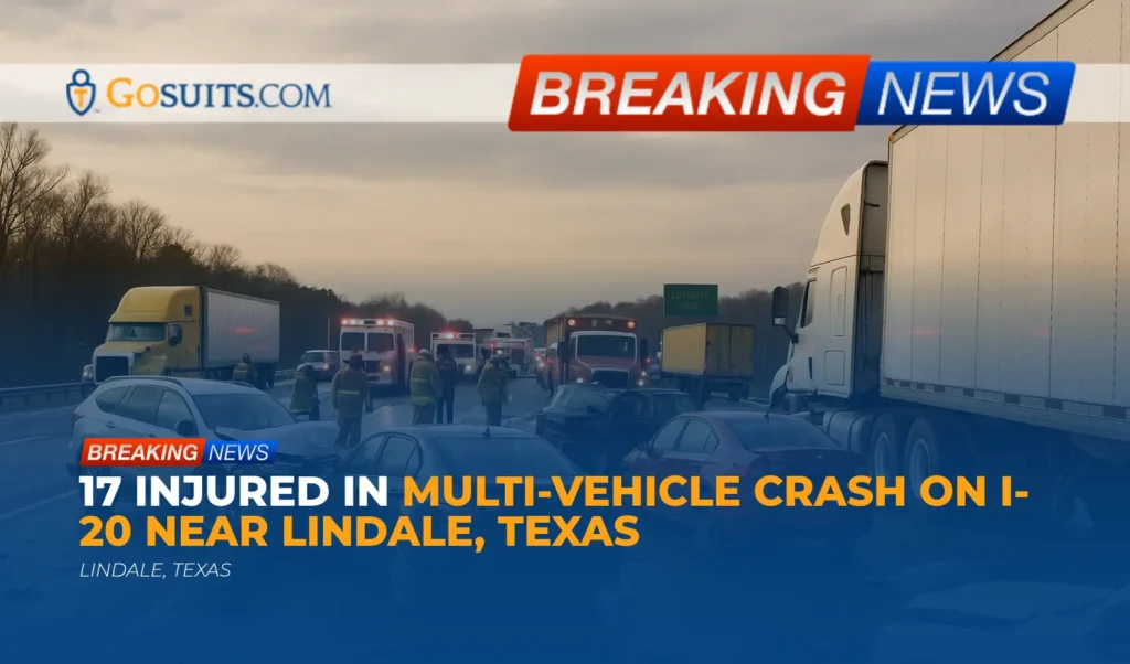 17 Injured in Multi-Vehicle Crash on I-20 Near Lindale, Texas