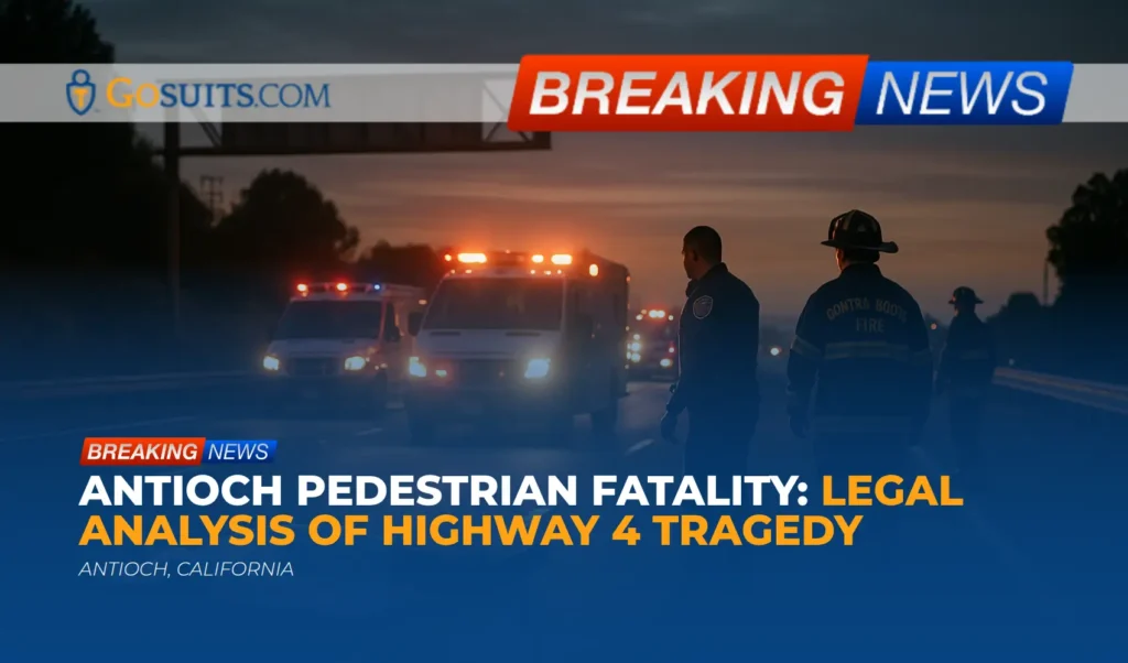 Antioch Pedestrian Fatality: Legal Analysis of Highway 4 Tragedy