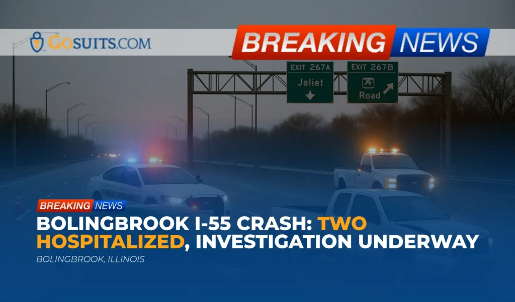 Bolingbrook I-55 Crash: Two Hospitalized, Investigation Underway