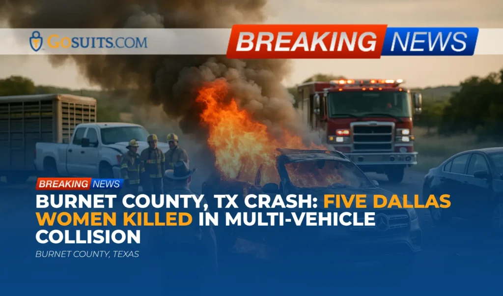 Burnet County, TX Crash: Five Dallas Women Killed in Multi-Vehicle Collision