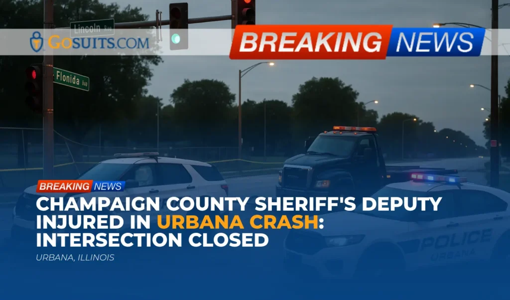 Champaign County Sheriff's Deputy Injured in Urbana Crash: Intersection Closed