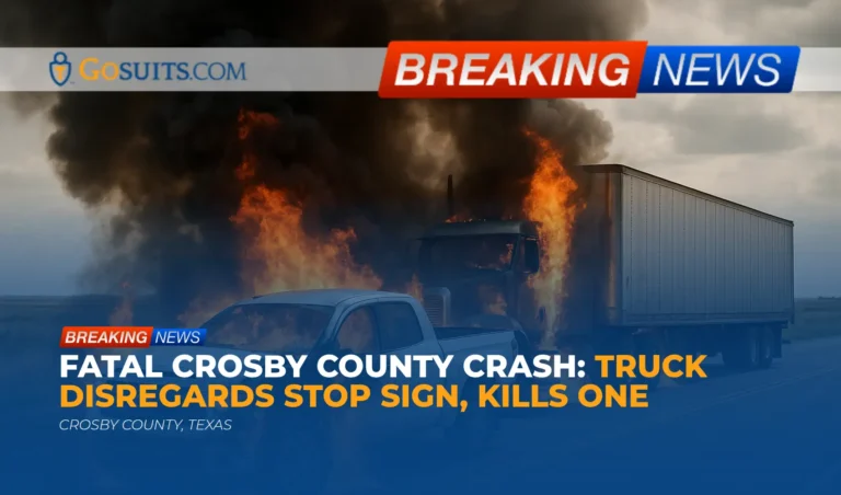 Fatal Crosby County Crash: Truck Disregards Stop Sign, Kills One