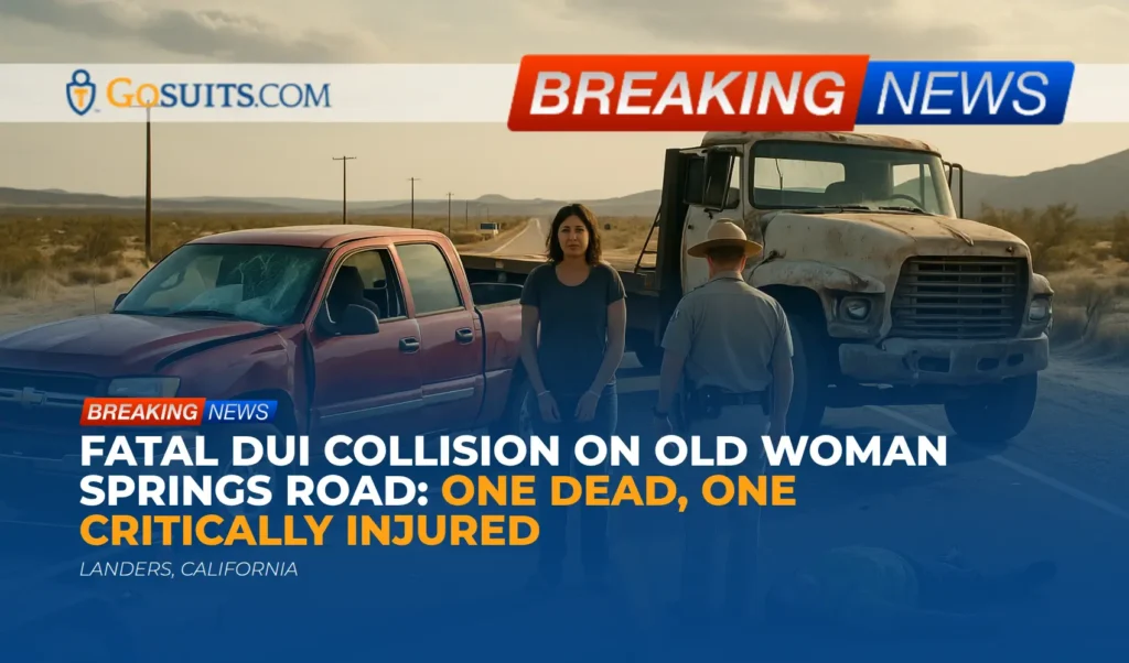 Fatal DUI Collision on Old Woman Springs Road: One Dead, One Critically Injured