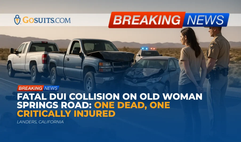 Fatal DUI Collision on Old Woman Springs Road: One Dead, One Critically Injured