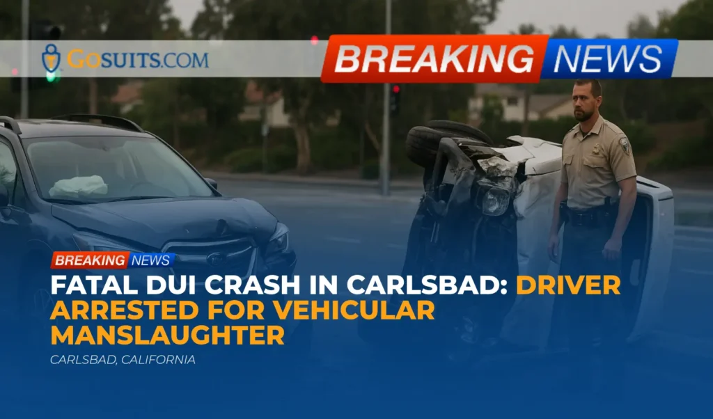 Fatal DUI Crash in Carlsbad: Driver Arrested for Vehicular Manslaughter