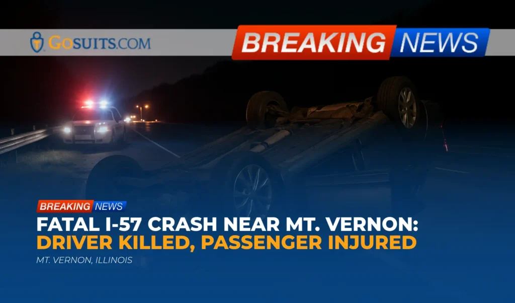 Fatal I-57 Crash Near Mt. Vernon: Driver Killed, Passenger Injured