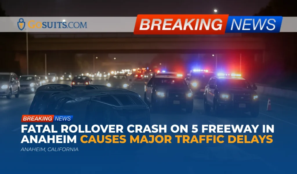 Fatal Rollover Crash on 5 Freeway in Anaheim Causes Major Traffic Delays