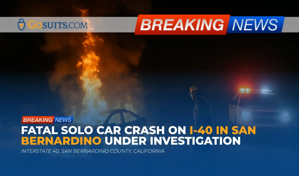 Fatal Solo Car Crash on I-40 in San Bernardino Under Investigation