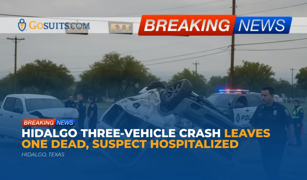 Hidalgo Three-Vehicle Crash Leaves One Dead, Suspect Hospitalized