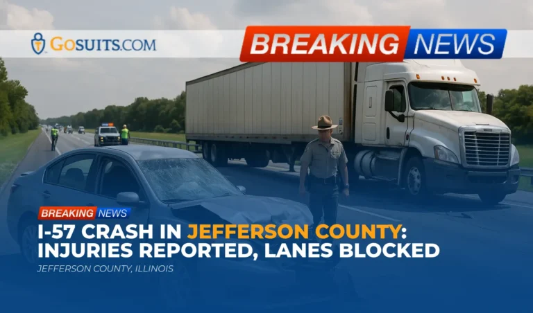 I-57 Crash in Jefferson County: Injuries Reported, Lanes Blocked