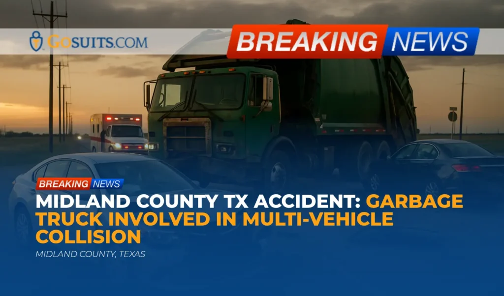 Midland County TX Accident: Garbage Truck Involved in Multi-Vehicle Collision