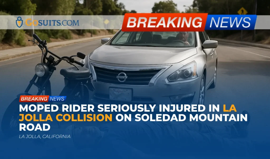 Moped Rider Seriously Injured in La Jolla Collision on Soledad Mountain Road