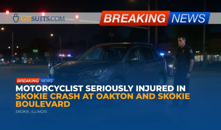 Motorcyclist Seriously Injured in Skokie Crash at Oakton and Skokie Boulevard