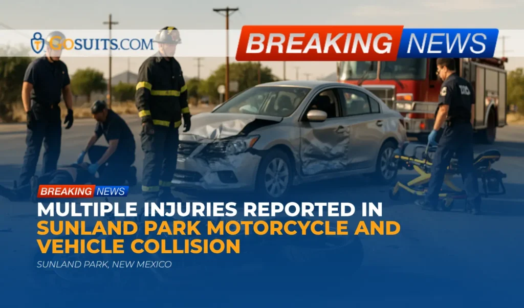 Multiple Injuries Reported in Sunland Park Motorcycle and Vehicle Collision