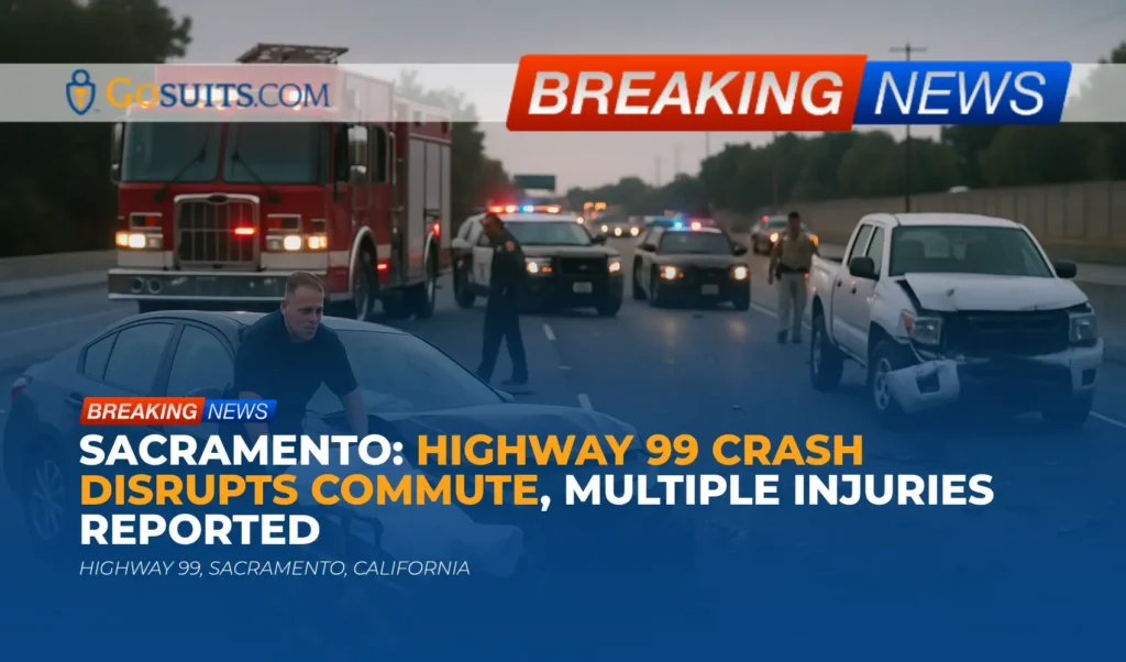 Sacramento: Highway 99 Crash Disrupts Commute, Multiple Injuries Reported