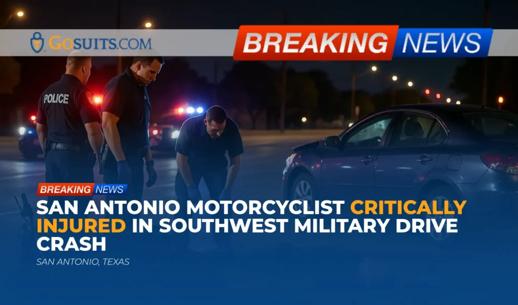 San Antonio Motorcyclist Critically Injured in Southwest Military Drive Crash