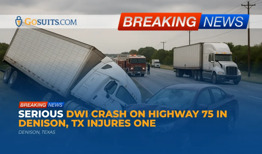Serious DWI Crash on Highway 75 in Denison, TX Injures One