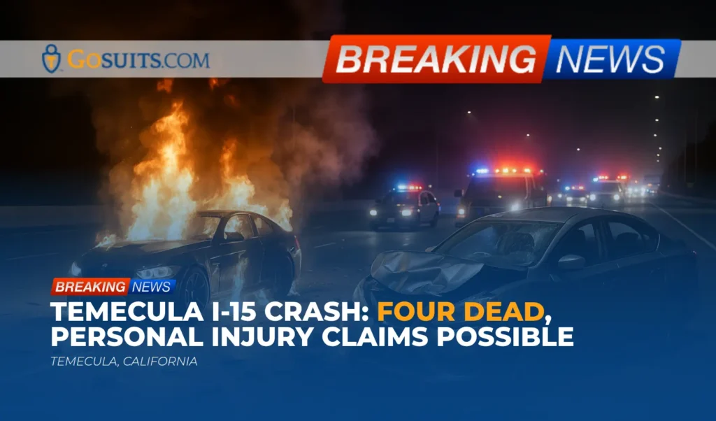 Temecula I-15 Crash: Four Dead, Personal Injury Claims Possible