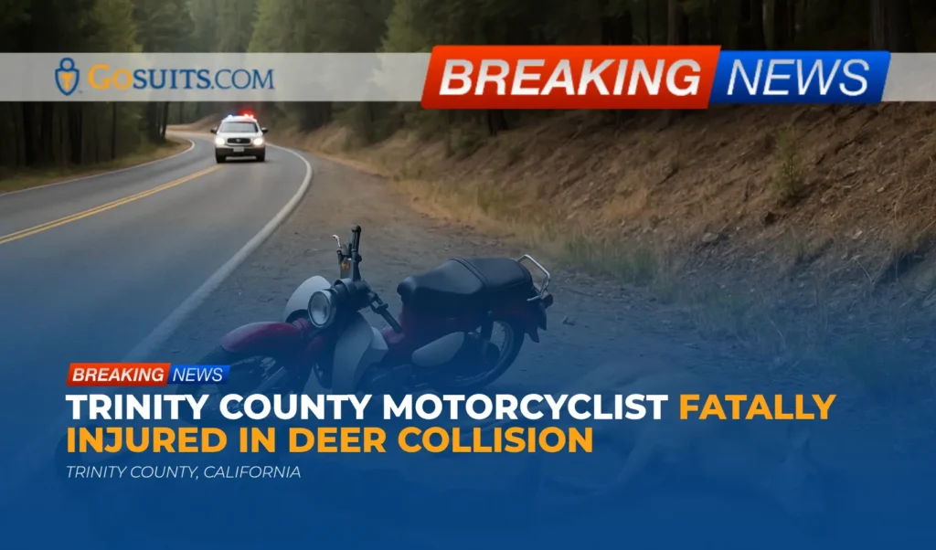 Trinity County Motorcyclist Fatally Injured in Deer Collision
