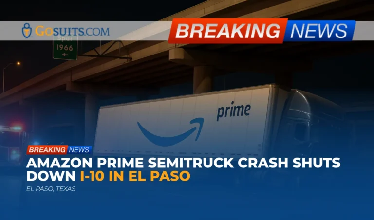 Amazon Prime Semitruck Crash Shuts Down I-10 in El Paso