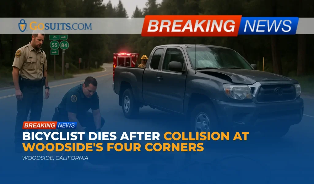 Bicyclist Dies After Collision at Woodside's Four Corners