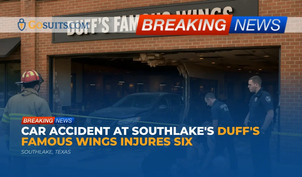 Car Accident at Southlake's Duff's Famous Wings Injures Six
