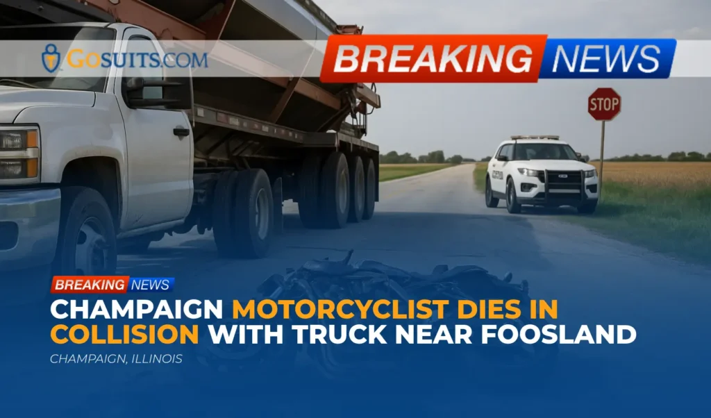Champaign Motorcyclist Dies in Collision with Truck Near Foosland
