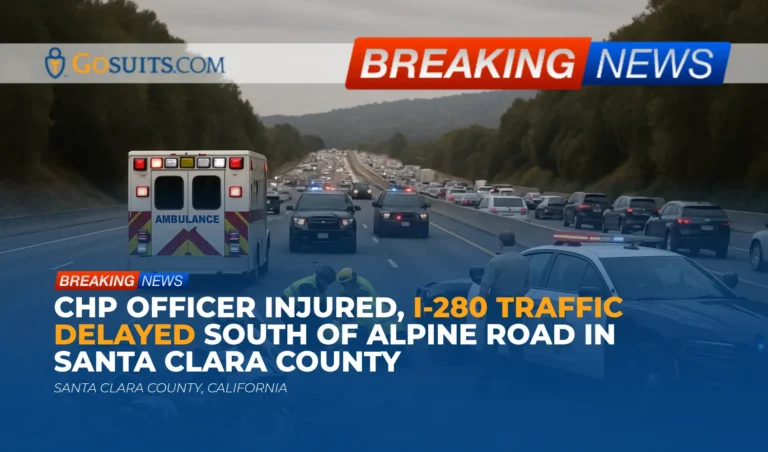 CHP Officer Injured, I-280 Traffic Delayed South of Alpine Road in Santa Clara County
