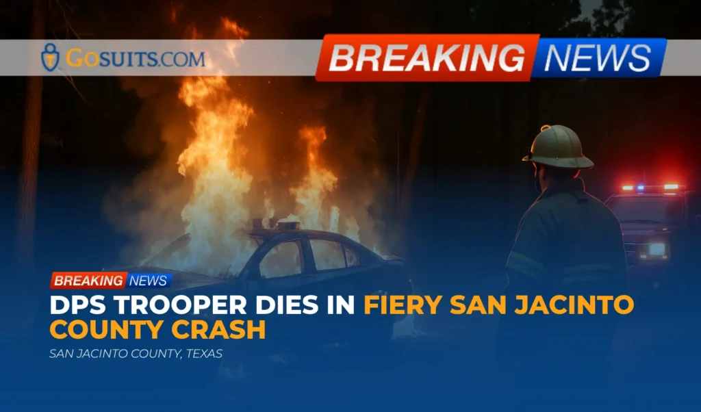 DPS Trooper Dies in Fiery San Jacinto County Crash
