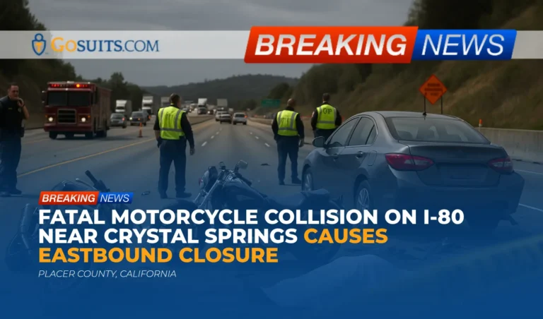 Fatal Motorcycle Collision on I-80 Near Crystal Springs Causes Eastbound Closure
