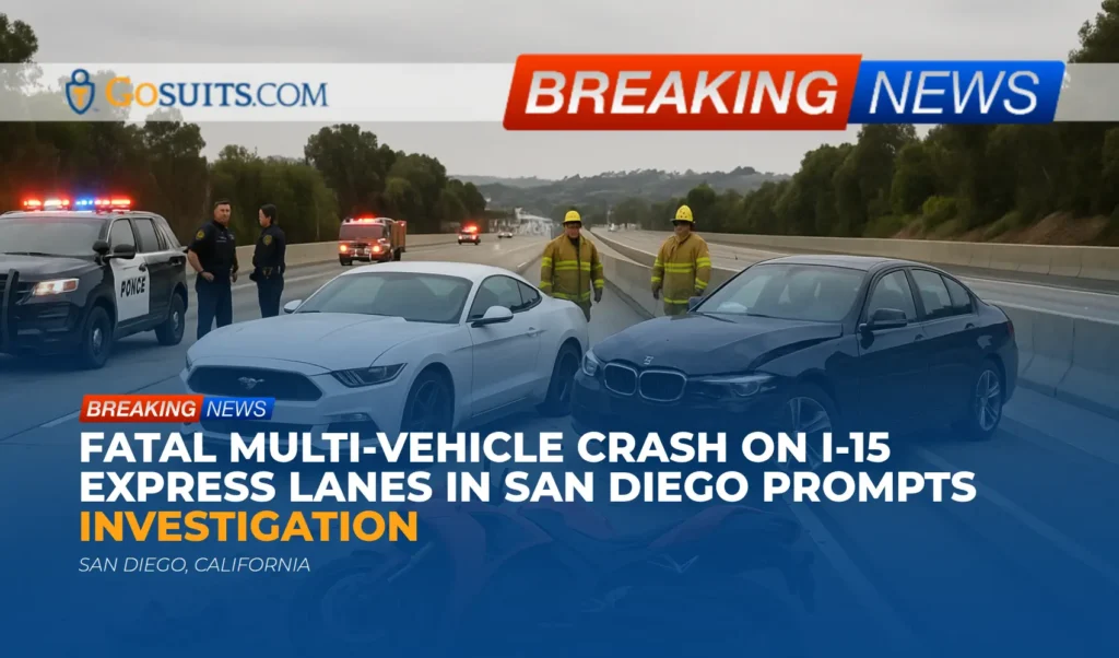 Fatal Multi-Vehicle Crash on I-15 Express Lanes in San Diego Prompts Investigation