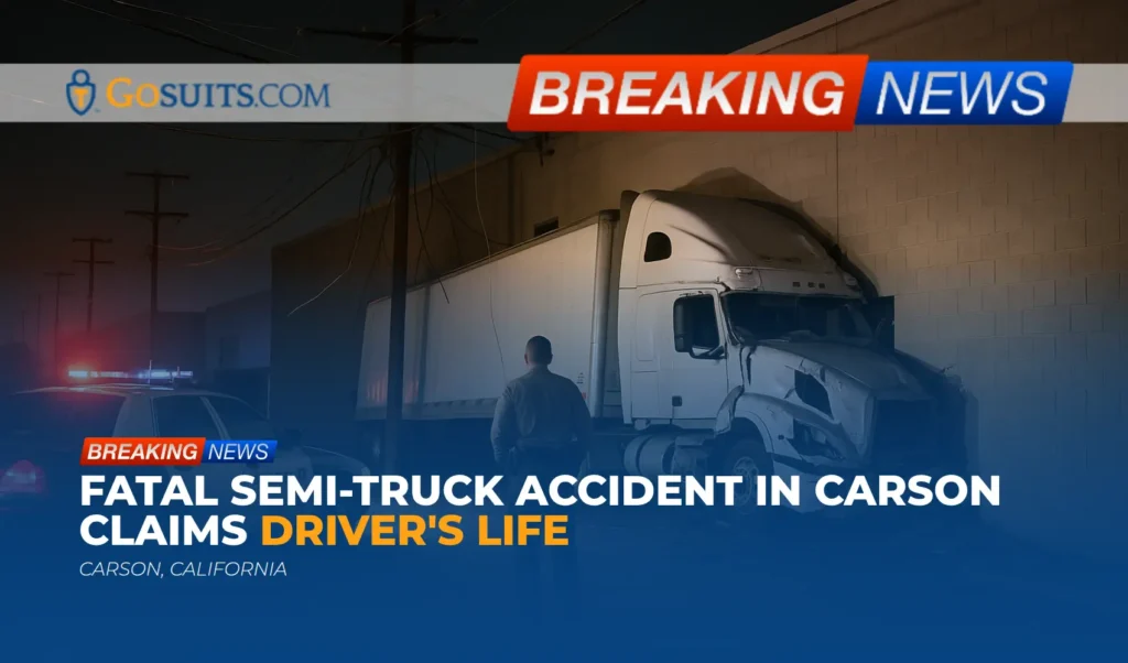Fatal Semi-Truck Accident in Carson Claims Driver's Life