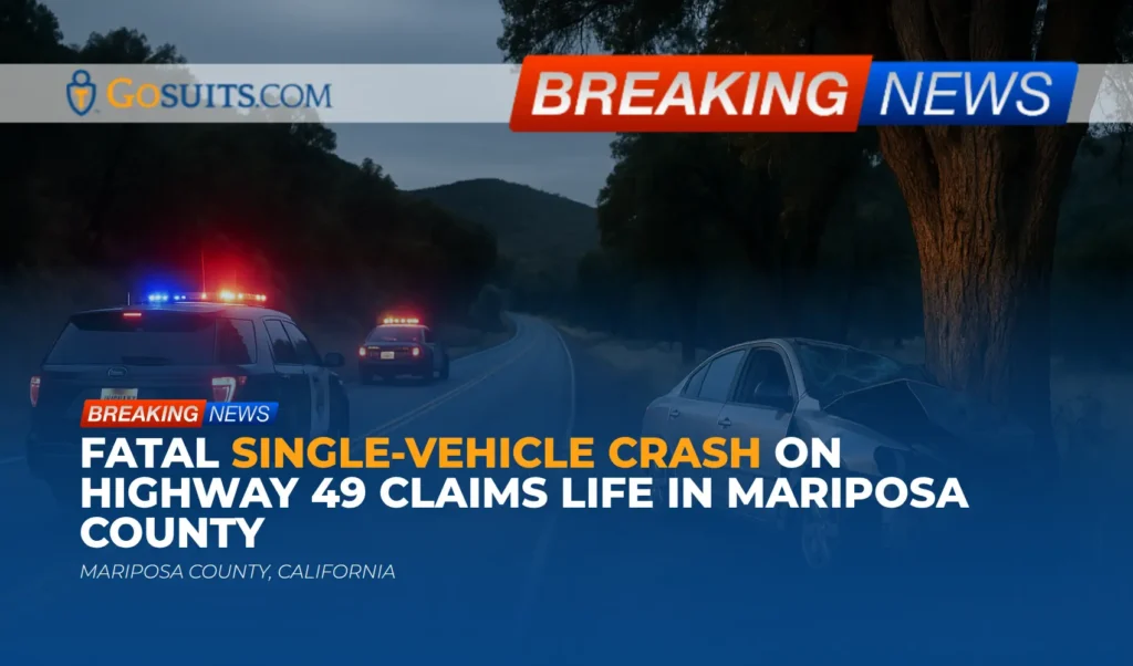 Fatal Single-Vehicle Crash on Highway 49 Claims Life in Mariposa County