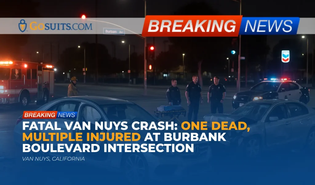 Fatal Van Nuys Crash: One Dead, Multiple Injured at Burbank Boulevard Intersection