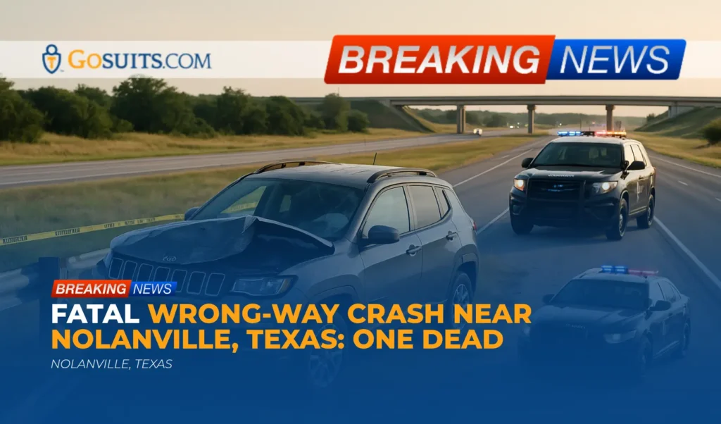 Fatal Wrong-Way Crash Near Nolanville, Texas: One Dead