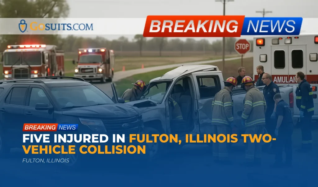 Five Injured in Fulton, Illinois Two-Vehicle Collision