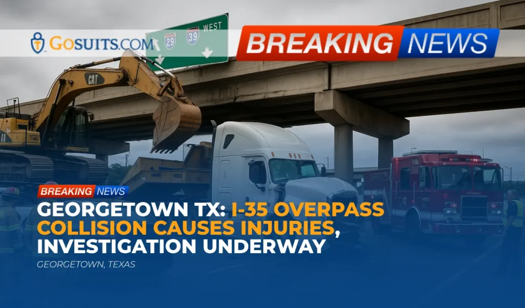 Georgetown TX: I-35 Overpass Collision Causes Injuries, Investigation Underway